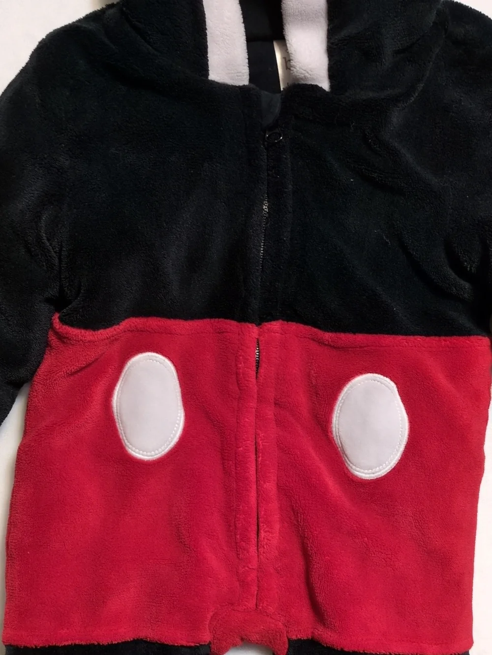 Disney Baby Mickey Mouse Plush Fleece Costume One Piece 18-24M Infant Dress Up